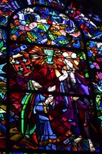 Trehorenteuc Church Holy Grail window